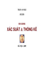 Bài giảng - XÁC SUẤT THỐNG KÊ CHƯƠNG 1,2 docx