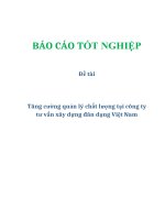 Đề tài: Tăng cường quản lý chất lượng tại công ty tư vấn xây dựng đân dụng việt nam ppt