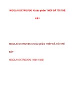 NICOLAI OXTROVSKI Và tác phẩm pps