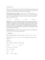 Giải nhanh 1 số bài toán hóa học pps