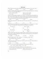 10 đề trắc nghiệm môn hóa hoc (từ đề 4-6) ppt