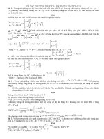 BÀI TẬP PHƯƠNG PHÁP TỌA ĐỘ TRONG MẶT PHẲNG doc