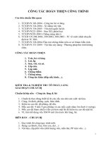 CÔNG TÁC HOÀN THIỆN CÔNG TRÌNH docx