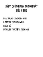 Bài 5: Chứng minh trong phát biểu miệng potx