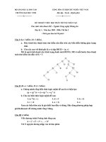 ĐỀ THI KẾT THÚC HỌC PHẦN TRÍ TUỆ NHÂN TẠO - ĐỀ SỐ 4 doc
