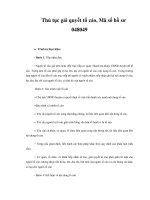Thủ tục gải quyết tố cáo, Mã số hồ sơ 048049 potx