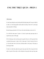 UNG THƯ THỰC QUẢN – PHẦN 1 pot