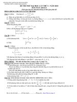ĐỀ THI THỬ ĐẠI HỌC LẦN THỨ NHẤT MÔN: TOÁN - KHỐI D - TRƯỜNG THPT LƯƠNG NGỌC QUYẾN doc