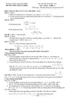ĐỀ THI THỬ ĐẠI HỌC Môn: TOÁN - KHỐI A - RƯỜNG THPT CÔNG NGHIỆP doc