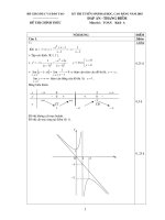 ĐÁP ÁN_THANG ĐIỂM ĐỀ THI TUYỂN SINH ĐH,CĐ_MÔN TOÁN_KHỐI A_NĂM 2003 pps
