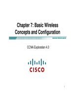 Chapter 7: Các khái niệm cơ bản về Wireless potx