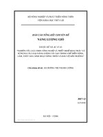 Nghiên cứu sử dụng năng lượng tái tạo