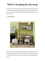 Thiết kế văn phòng làm việc tại gia pptx