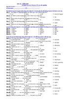 ĐỀ THI TRẮC NGHIỆM TIẾNG ANH - ĐỀ 1 pps