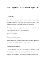 RỐI LOẠN CHỨC NĂNG TRONG BỆNH TIM potx