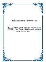 Tiểu luận triết học: “HỌC THUYẾT HÌNH THÁI KINH TẾ - XÃ HỘI VÀ VẬN DỤNG VÀO VIỆC PHÁT TRIỂN LỰC LƯỢNG SẢN XUẤT Ở NƯỚC TA” pot