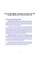 Luận văn tốt nghiệp : Nội dung của chính sách tiền tệ ngân hàng và vị trí của nó trong vĩ mô phần 1 potx