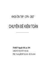 Chuyên đề kiểm toán pptx