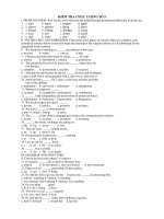 KIỂM TRA CHẤT LƯỢNG SỐ 5 - MÔN TIẾNG ANH pot