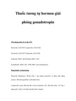 Thuốc tương tự hormon giải phóng gonadotropin pptx