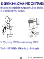 Bài giảng Bộ đếm tốc độ cao (High speed counter:HSC)  BS.ThS. Tạ Văn Phương