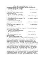 ĐỀ LUYỆN THI ĐẠI HỌC 2011 – SỐ 11 potx