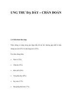 UNG THƯ DẠ DÀY – CHẨN ĐOÁN docx