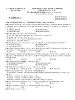 KIÊM TRA HỌC KỲ I- NĂM HỌC: 2009-2010 MÔN HOÁ - QUẢNG NAM pptx