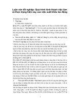 Luận văn tốt nghiệp: Quá trình hình thành việc làm và thực trạng hiện nay của việc xuất khẩu lao động phần 1 pdf