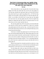 Quá trình và phương pháp xay nghiền nông sản bằng kỹ thuật điều chỉnh nhiệt độ khi sấy vào quy trình say nông sản p1 docx