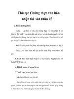 Thủ tục Chứng thực văn bản nhận tài sản thừa kế doc