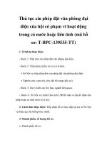 Thủ tục xin phép đặt văn phòng đại diện của hội có phạm vi hoạt động trong cả nước hoặc liên tỉnh (mã hồ sơ: T-BPC-139535-TT) docx