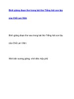 Bình giảng đoạn thơ trong bài thơ Tiếng hát con tàu ppsx