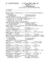 TRƯỜNG THPT CHU VĂN AN ĐỀ THI HỌC KỲ I NĂM HỌC 2009 – 2010 Môn: Hóa học ppt