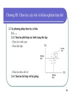 Bài giảng giống cây rừng : Chọn lọc cây trội và khảo nghiệm hậu thế part 2 pps