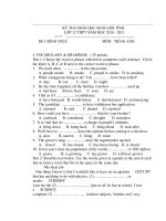 KỲ THI CHỌN HỌC SINH GIỎI TỈNH LỚP 12 THPT NĂM HỌC 2010 - 2011 ppsx