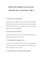 NHỮNG XÉT NGHIỆM CẬN LÂM SÀNG THĂM DÒ CHỨC NĂNG THẬN – Phần 2 doc