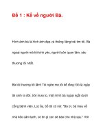 Đề 1 : Kể về người Bà pptx