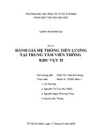 đánh giá hệ thống tiền lương tại trung tâm viễn thông khu vực ii