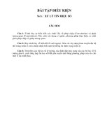 Bài tập điều kiện môn: Xử lý tín hiệu số docx