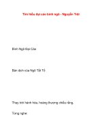 Tìm hiểu đại cáo bình ngô - Nguyễn Trãi pptx