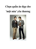 Chọn quần áo đẹp cho ''''một nửa'''' yêu thương pot
