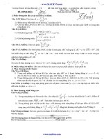 Đề thi thử đại học cao đẳng lần 3 năm 2010 - 2011 môn toán khối D THPT Lê quý Đôn potx