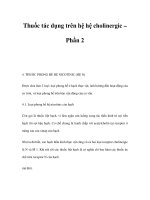 Thuốc tác dụng trên hệ hệ cholinergic – Phần 2 potx