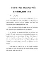 Thủ tục xác nhận vay vốn học sinh, sinh viên pps