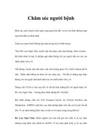 Chăm sóc người bệnh pptx