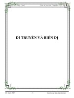 DI TRUYỀN VÀ BIẾN DỊ docx