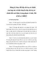 Đăng ký thay đổi địa chỉ trụ sở chính của hợp tác xã khi chuyển địa chỉ trụ sở chính đến nơi khác trong phạm vi tỉnh, Mã số hồ sơ 148013 doc