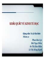 Thuyết trình khái quát về kinh tế học