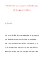 Phân tích và bình luận quan niệm thơ của Xuân Quỳnh potx